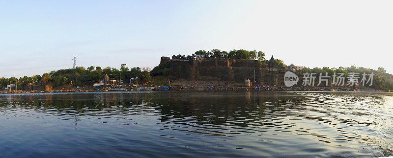 印度Maheshwar的Narmada Ghats